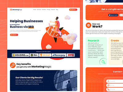 MarketingMagic - A Concept SEO Agency UI/UX Design
