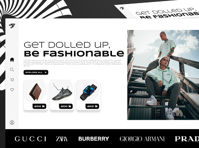 Urban E-Commerce Fashion Website UI Design by PremCodes branding design ui ui design website design