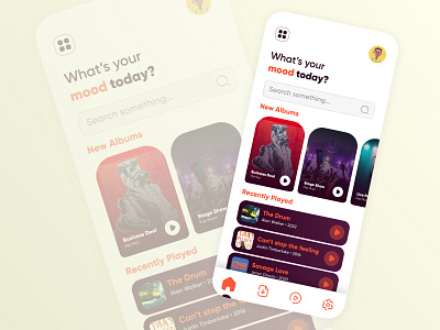 Music App UI Design in Figma app design app ui design design music app music app design ui ui design