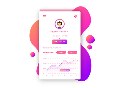 Banking App app banking colors design illustration interface ui userinterface ux web