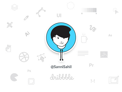 Sannisahil 1.0 avatar coffee colors design designer dribbble illustration sannisahil tools vector