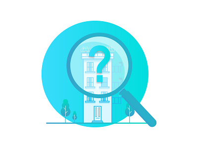 Some question about your home home icon illustration illustrator magnify question search solar tree user vector web