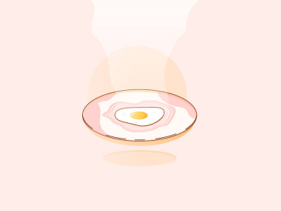 Omelette breakfast colors cooking egg food hungry icon illustration illustrator minimal omelette vector