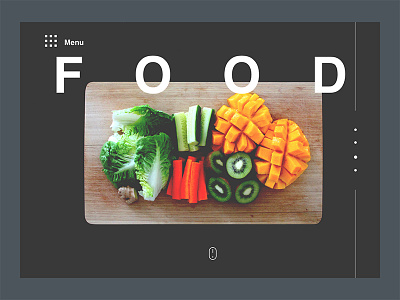 Food app food header minimal sketch ui uiux user interface ux web website