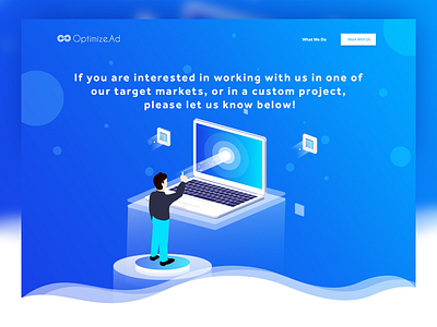 Get In Touch computer contact illustration isometric ui uiux user user interface ux vector web website