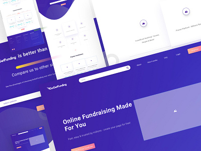 Wireframe design fund fundrise sketch ui uiux ux web website wireframe