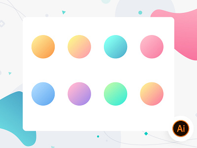 Cool Gradient ai color cool eye catching gradients graphics illustration vector warm