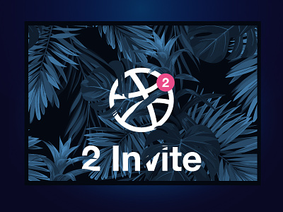 Dribbble Invite dark forest dribbble dribbble invite forest invite join leaf notification player tropical two