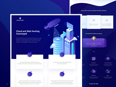 Ub Landing Page building icon isometric landing page orbit planet space ufo ui user interface ux vps