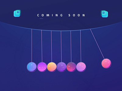 Coming soon animation balls coming soon illustration interface design motion design ui uiux user interface ux website