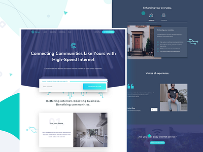 Clarus home page app broadband interface internet ui ui ux design uiux user ux web webdesign website