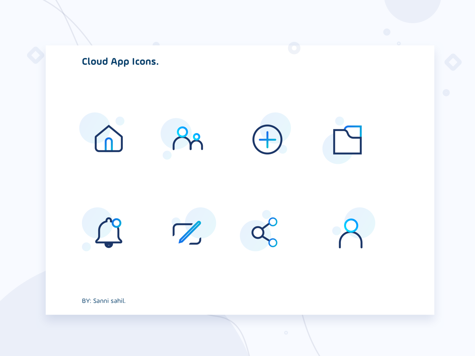 Cloud app icons