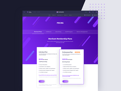 Pricing page