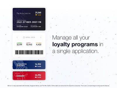 Loyalty Programs App app ui card ui loyalty app mobile ui