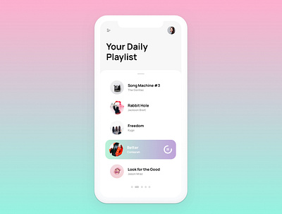 Music App app design ios music music app playlist ui ux