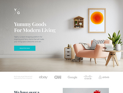 Yum Goods Design design e commerce landing page web design website