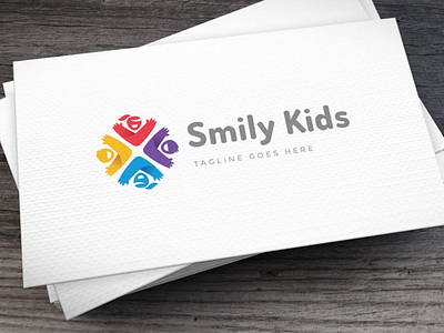 Smily Kids Logo Design graphic design logo