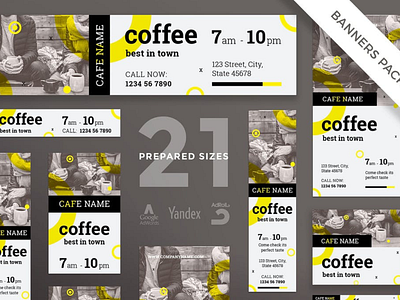 Coffee Shop Banner Design coffee shop benner graphic design website