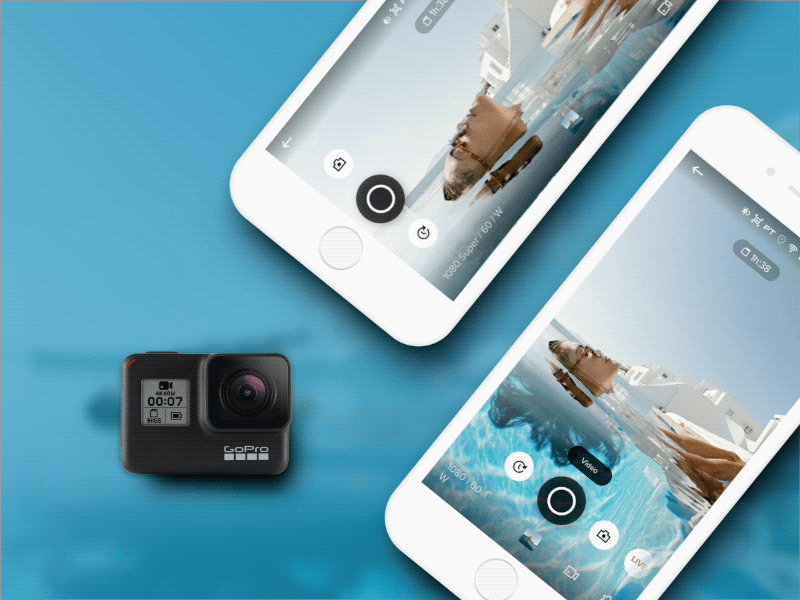 Welcome Hero7 🤙 control connect design gopro camera ux ui motion media gif video