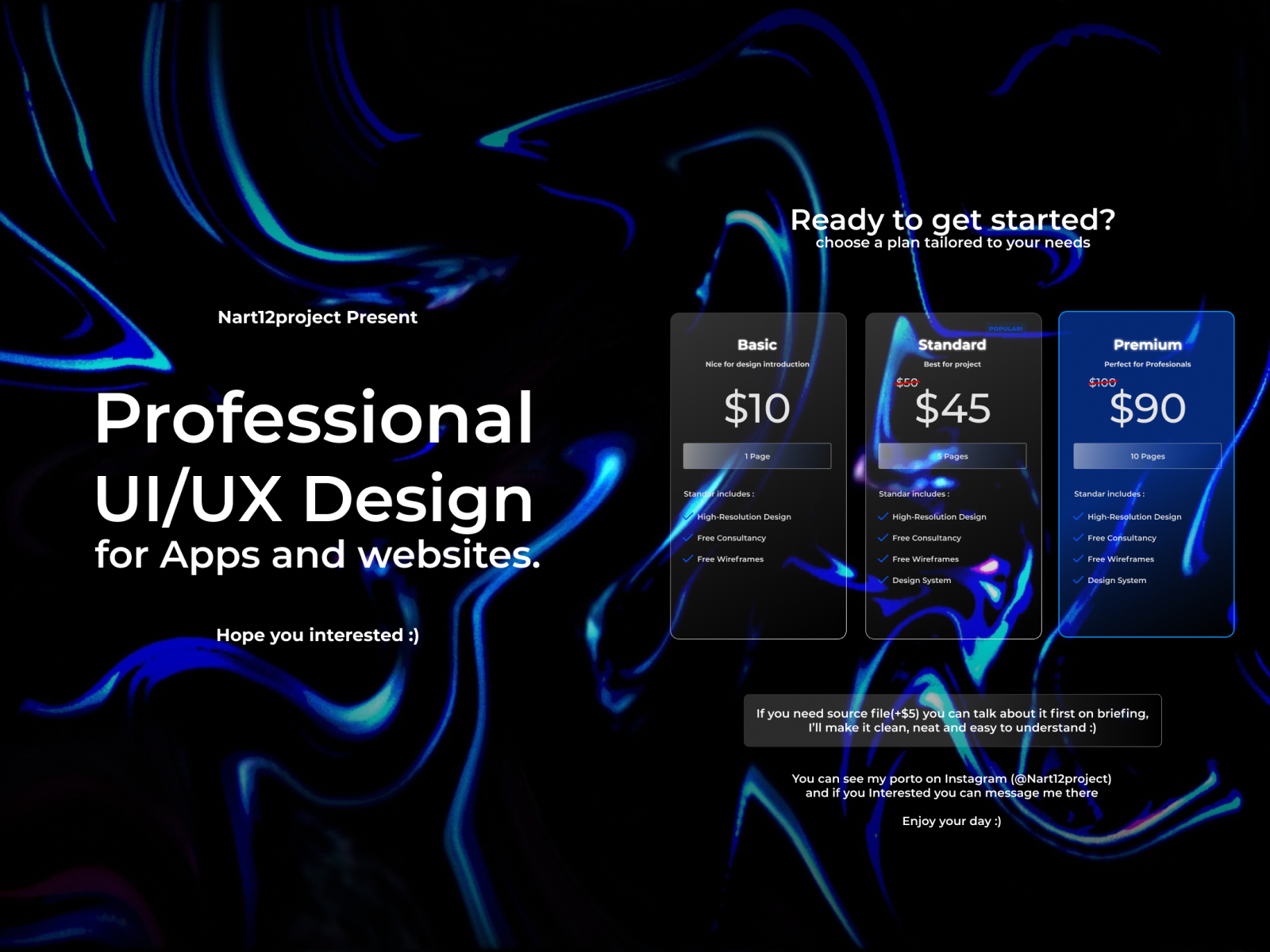 "Freelance UI/UX Design 2023 Pricelist " Concept. by Faiz Hernandez on ...