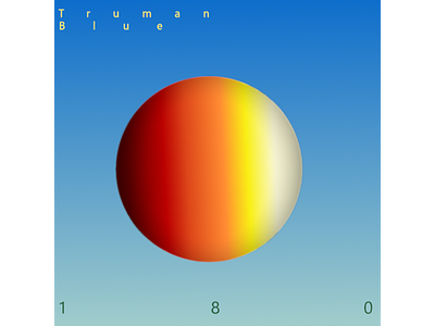 Truman Blue #002 - Globe