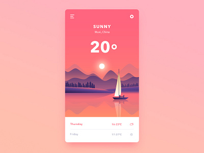 Weather Card card illustration weather