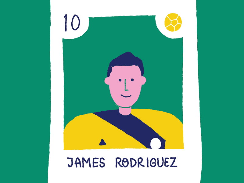 Goal - James Rodriguez aftereffects animate cel cup fifa football framebyframe goal soccer world