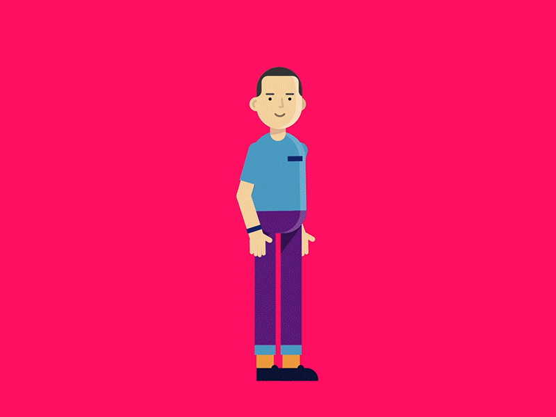 Characters Walk after effects animation character cycle design duik illustration motion graphics walk