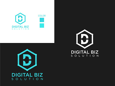 DIGITAL BIZ SOLUTION LOGO branding design landing page logo ui