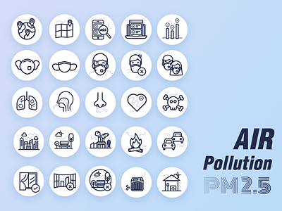Air Pollution air pollution icon pm2.5