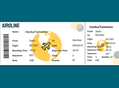 Boarding pass airlines boarding boarding pass dailyui pass ui ux