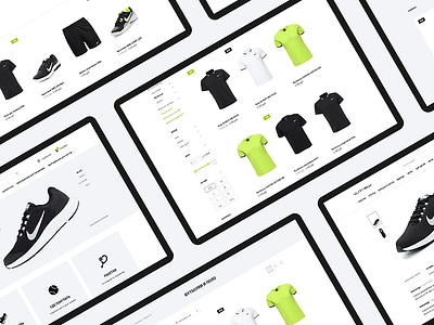 Smash clean e commerce ecommerce interaction minimal shop store tennis ui ux web website