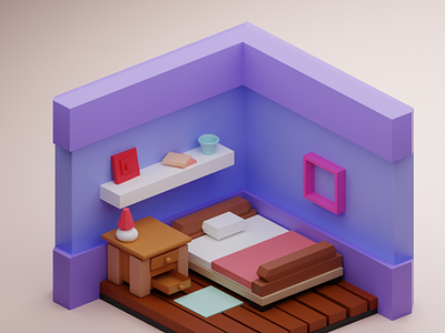 3d Room Render 3d 3dcharacter 3dmodeling animation illustration popular shot pro ui