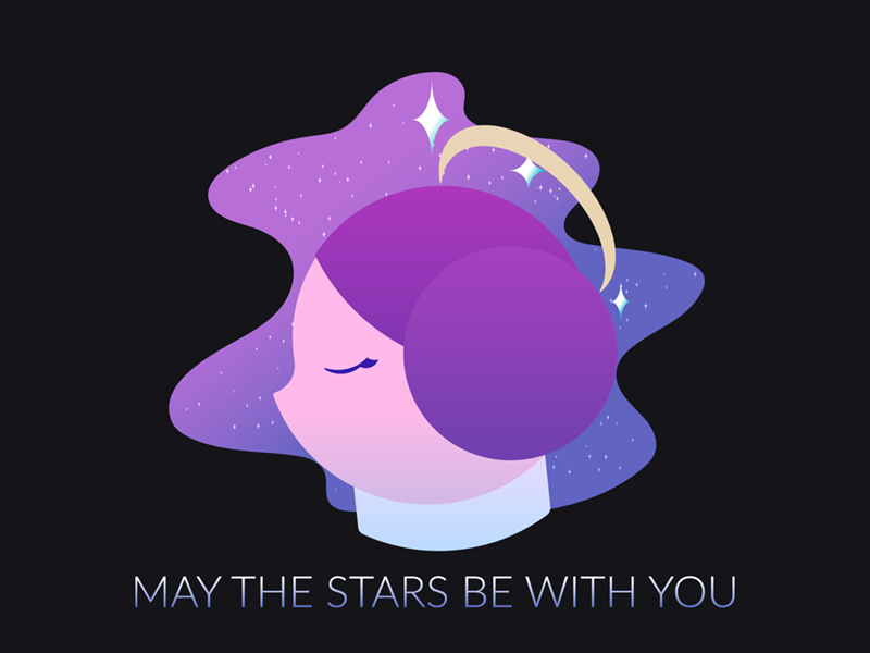 May The Stars Be With You may the force be with you may the stars be with you galaxy star vector illustration star wars rip carrie fisher princess leia leia organa