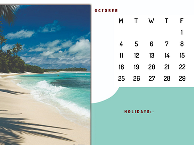 Table Calendar calendardesign graphic design photoshop