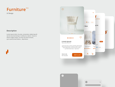 Furniture App Design - UI Design app design complete app modern app design ui uiux