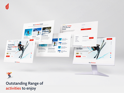 Skiing Sports Website Design | UIUX Design | Figma