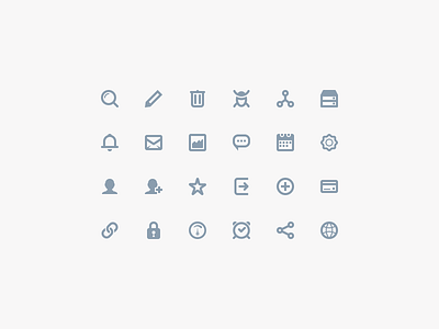 Icon Pack blue glyph icon icon set icons minimal pack stroke web