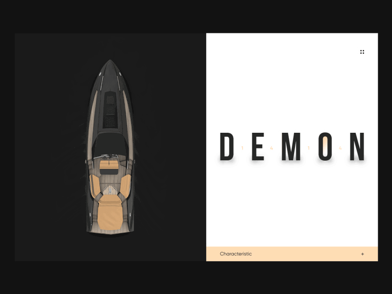 Demon 1414 after effect motion concept ui ux work yacht