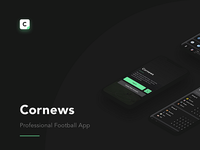 Cornews app football football app ios mobile app mobile app design soccer app sport uidesign ux ui design