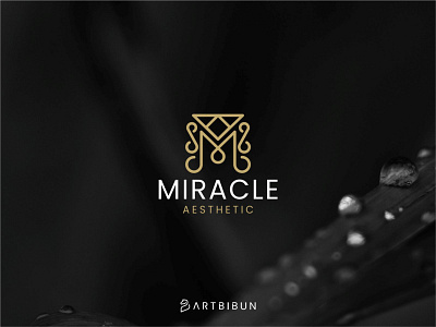 Miracle Aesthetic Monogram Logo Concept elegantlogo letterm logo logodesign logom minimalistlogo monogram