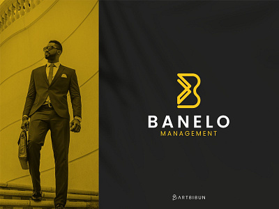 Banelo Management Logo Concept branding elegant elegant logo elegantlogo illustration logo minimalistlogo monogram monoline