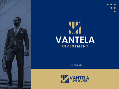 Vantela Investment Logo branding design elegant elegant logo elegantlogo illustration logo minimalistlogo monogram