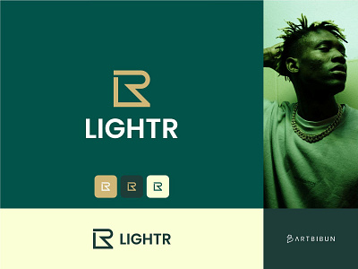 Lightr Logo branding company logo elegant elegant logo elegantlogo fashion logo illustration letterl letterr logo minimalistlogo monogram