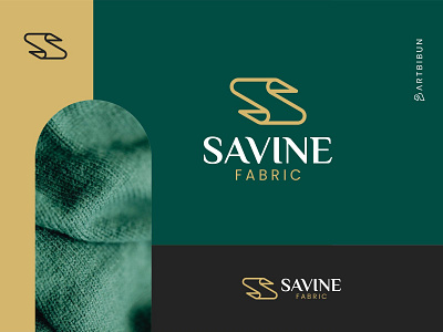 Savine Fabric branding design elegant elegant logo elegantlogo fabric illustration logo minimalistlogo monogram ui