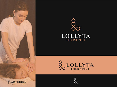 Lollyta Therapist Logo branding design elegant elegant logo elegantlogo illustration logo minimalistlogo monogram
