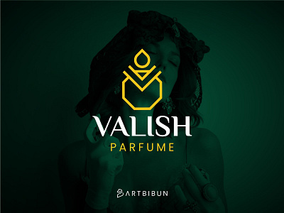 Valish Parfume Logo branding design elegant elegant logo elegantlogo illustration logo minimalistlogo monogram parfume