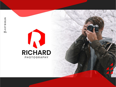 Richard Photography Logo branding design elegant elegant logo elegantlogo illustration logo minimalistlogo monogram ui