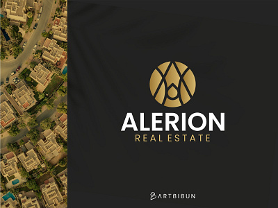 Alerion Real Estate Logo branding design elegant elegant logo elegantlogo graphic design illustration logo minimalistlogo monogram