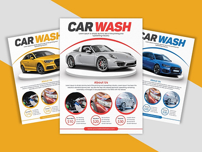 Car wash flyer Design